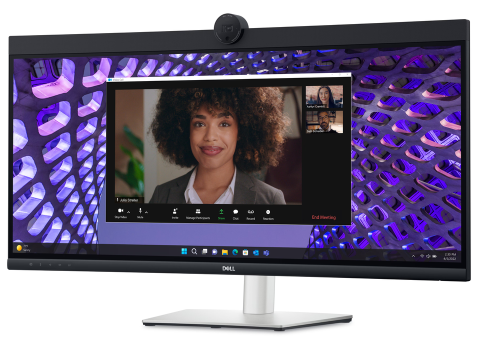 Dell P3424WEB 34" 60Hz 5ms WQHD Video Conferencing Monitor Desktop Monitors Dell