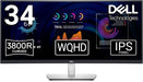 Dell P3424WE 34" 60Hz 5ms WQHD Curved USB-C Hub Monitor Desktop Monitors Dell