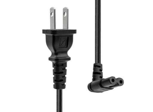 ProXtend 2m US Type A to Angled C7 Power Cord | Black Power Cable ProXtend