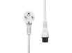 ProXtend 2m Schuko Angled to C5 Power Cord | White Power Cable ProXtend