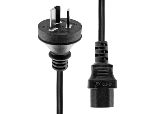 ProXtend 2m AU Type I to C13 Power Cord | Black Power Cable ProXtend