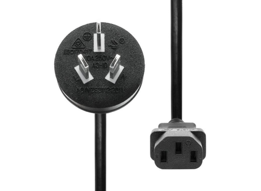 ProXtend 2m AU Type I to C13 Power Cord | Black Power Cable ProXtend