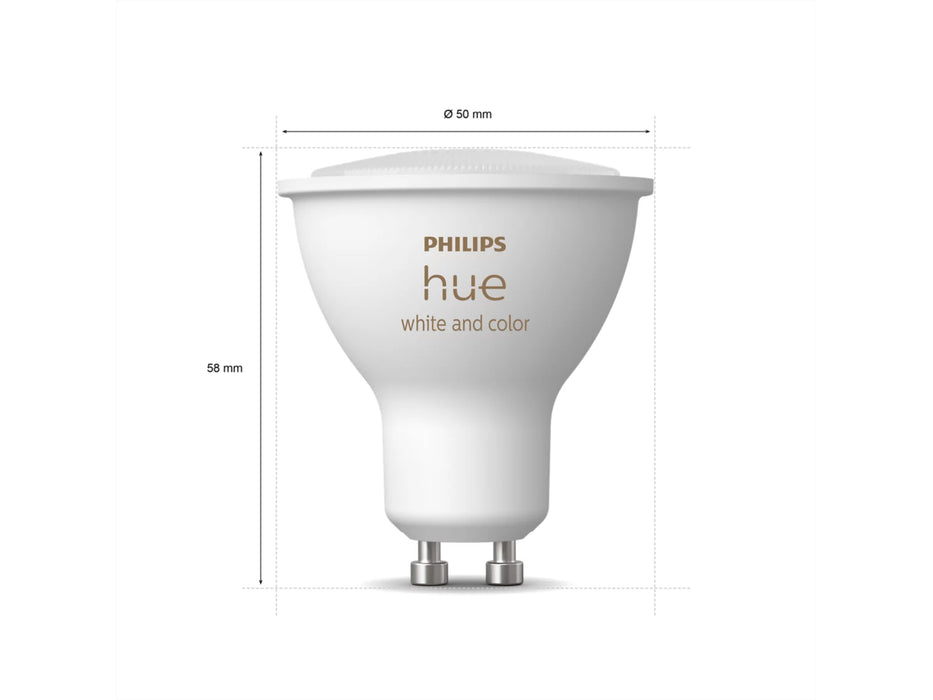 Philips Hue White and Colour Ambience GU10 – Smart Spotlight – (2-pack)