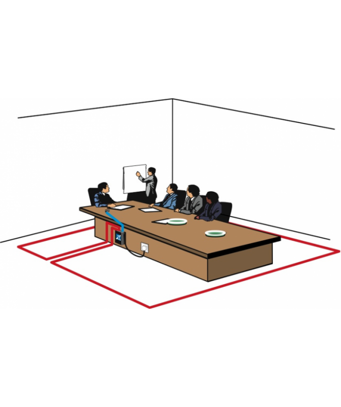 SigNET Complete Hearing Loop Kit for Small Rooms up to 50m² | PDA103R Assistive Listening System SigNET