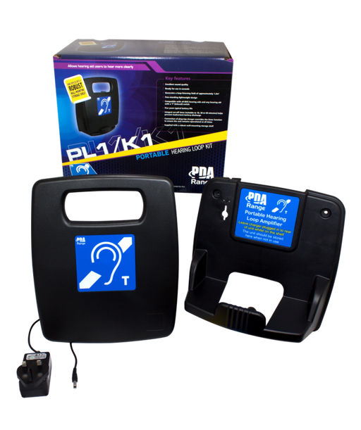 SigNET PL1/K1 Lightweight Portable Hearing Loop Kit with Shelf & Charger Loop Amplifier SigNET