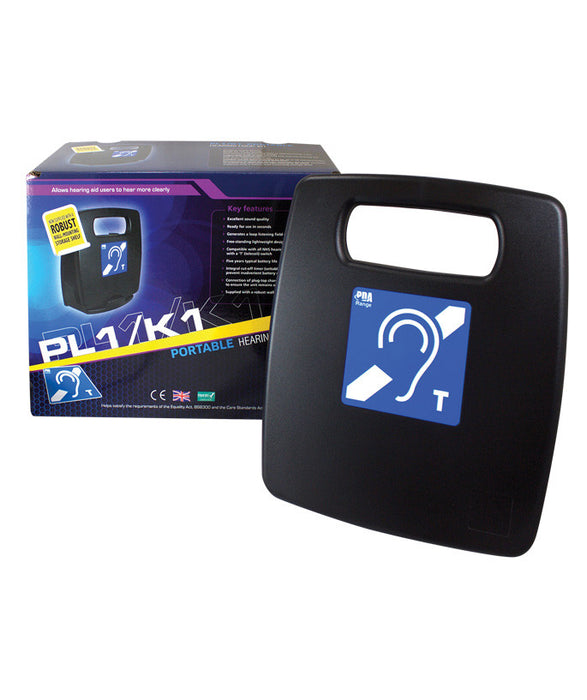 SigNET PL1/K1 Lightweight Portable Hearing Loop Kit with Shelf & Charger Loop Amplifier SigNET