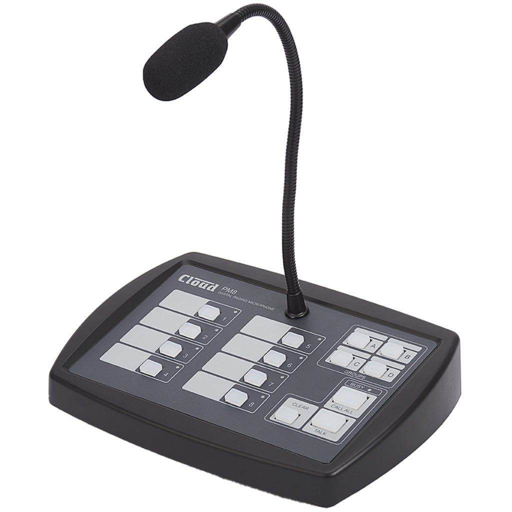 Cloud Electronics PM8 - 8 Zone Paging Mic | PM8EK Microphone Cloud Electronics