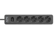 APC Essential SurgeArrest 5 Outlet Black 230V Germany | PME5B-GR Surge Protector APC