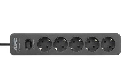 APC Essential SurgeArrest 5 Outlet Black 230V Germany | PME5B-GR Surge Protector APC