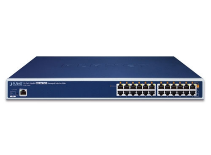 Planet 12-Port Gigabit IEEE 802.3at PoE+ Managed Injector Hub (220 watts) | POE-1200G Network Switch Planet