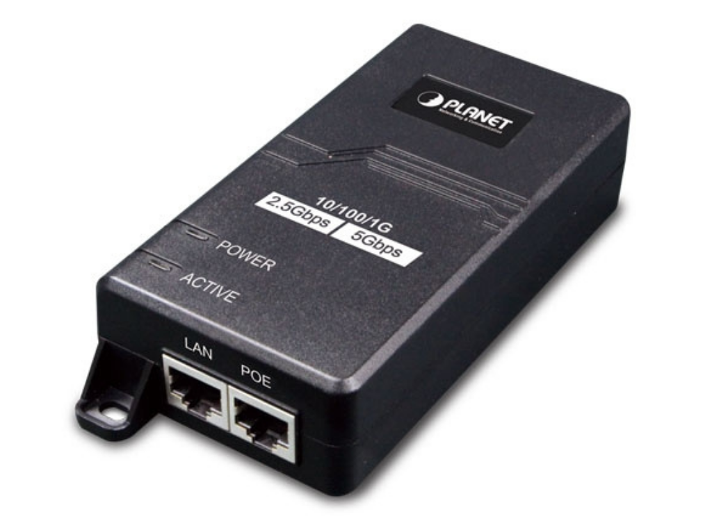 Planet POE-165 Single-Port Multigigabit 802.3at PoE+ Injector (30 Watts) Adapter / Converter Planet