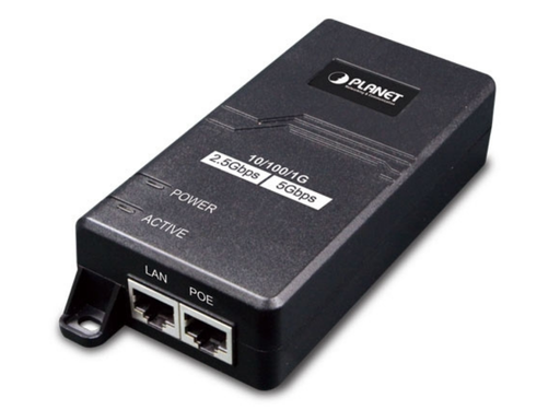 Planet POE-165 Single-Port Multigigabit 802.3at PoE+ Injector (30 Watts) PoE Adapters Planet