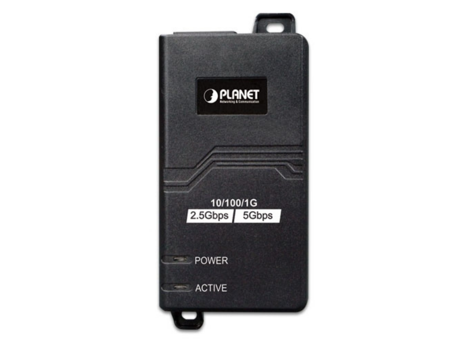 Planet POE-165 Single-Port Multigigabit 802.3at PoE+ Injector (30 Watts) PoE Adapters Planet