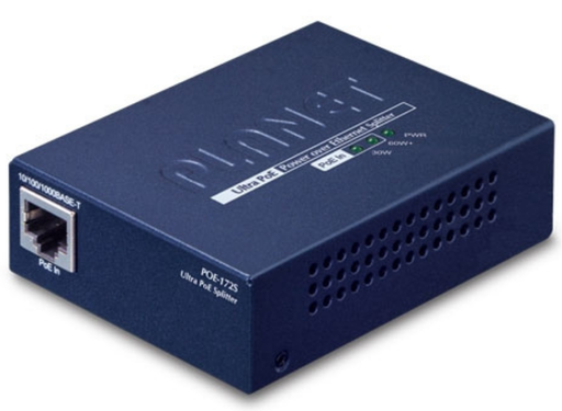 Planet POE-172S Single-Port 10/100/1000Mbps Ultra PoE Splitter (12V/19V/24V) Planet Network Splitters Planet