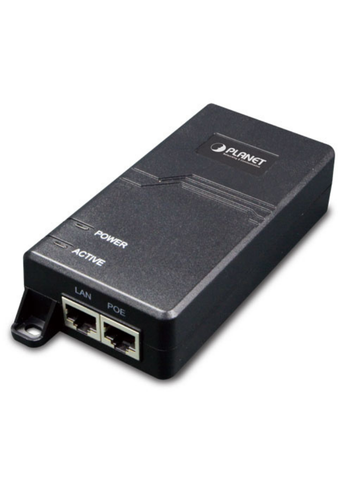 Planet Single-Port 10/100/1000Mbps Ultra PoE Injector | POE-172 Network Switch Planet