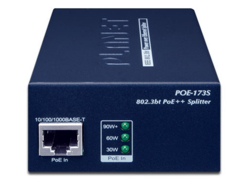 Planet POE-173S Single-Port 10/100/1000Mbps 802.3bt PoE++ Splitter Planet Network Splitters Planet