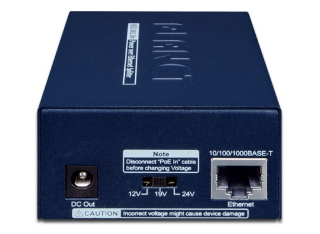 Planet POE-173S Single-Port 10/100/1000Mbps 802.3bt PoE++ Splitter Network Splitter Planet