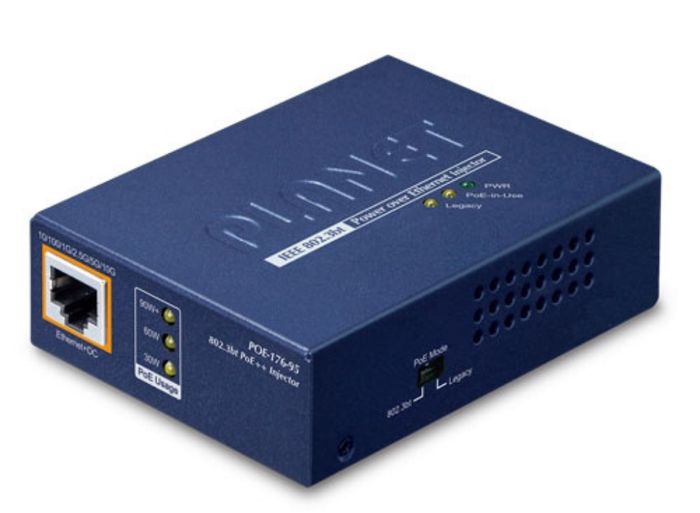 Planet POE-176-95 Single-Port 10Gbps 95-watt 802.3bt PoE++ Injector Network Switch Planet