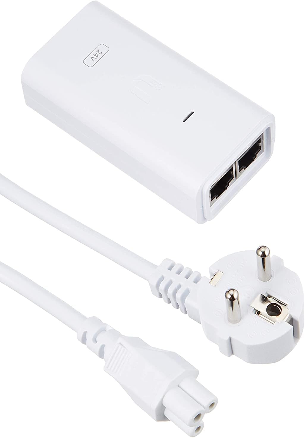 Ubiquiti 24V 12W Fast Ethernet PoE Adapter | POE-24-12W-WH Adapter / Converter Ubiquiti