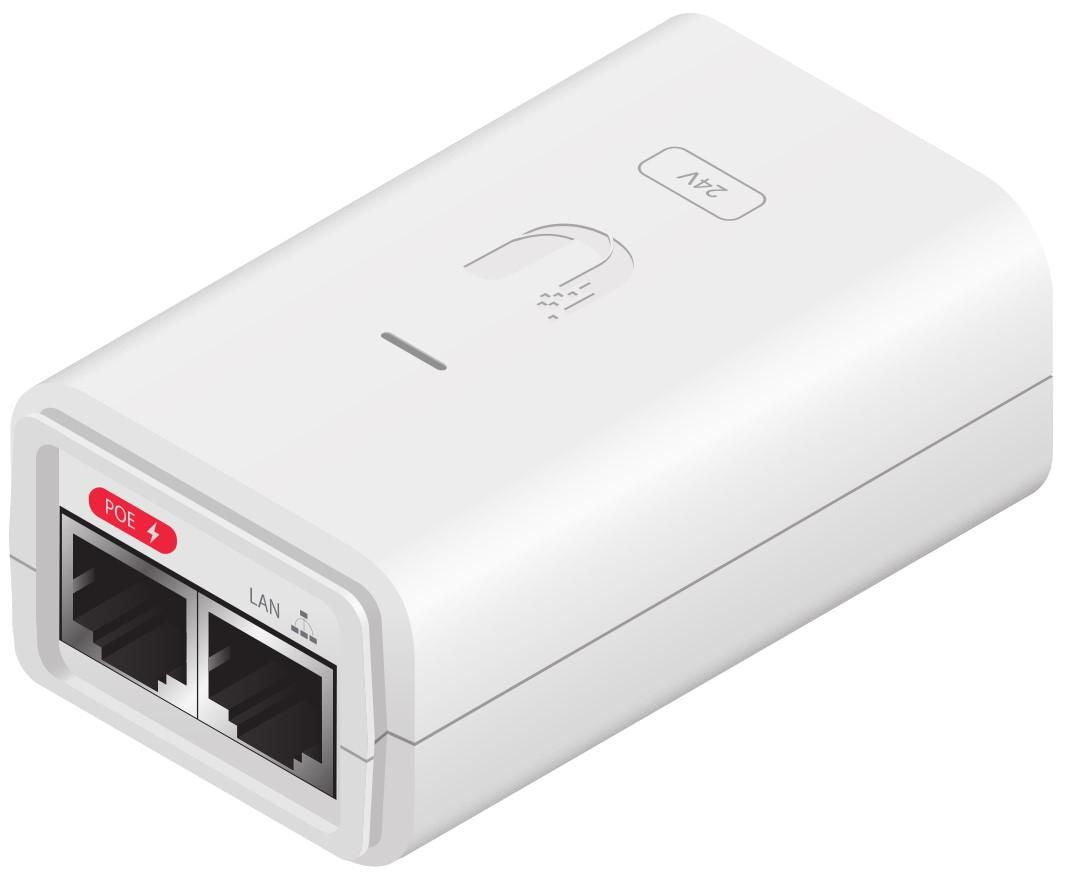 Ubiquiti PoE Adapter Gigabit Ethernet 24 V | POE-24-7W-G-WH Adapter / Converter Ubiquiti