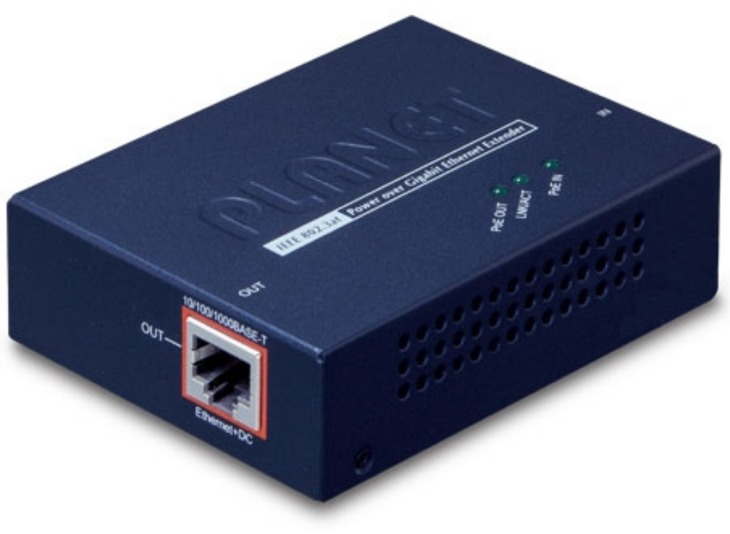 Planet IEEE 802.3at Power over Gigabit Ethernet Extender | POE-E201 AV Extender Planet