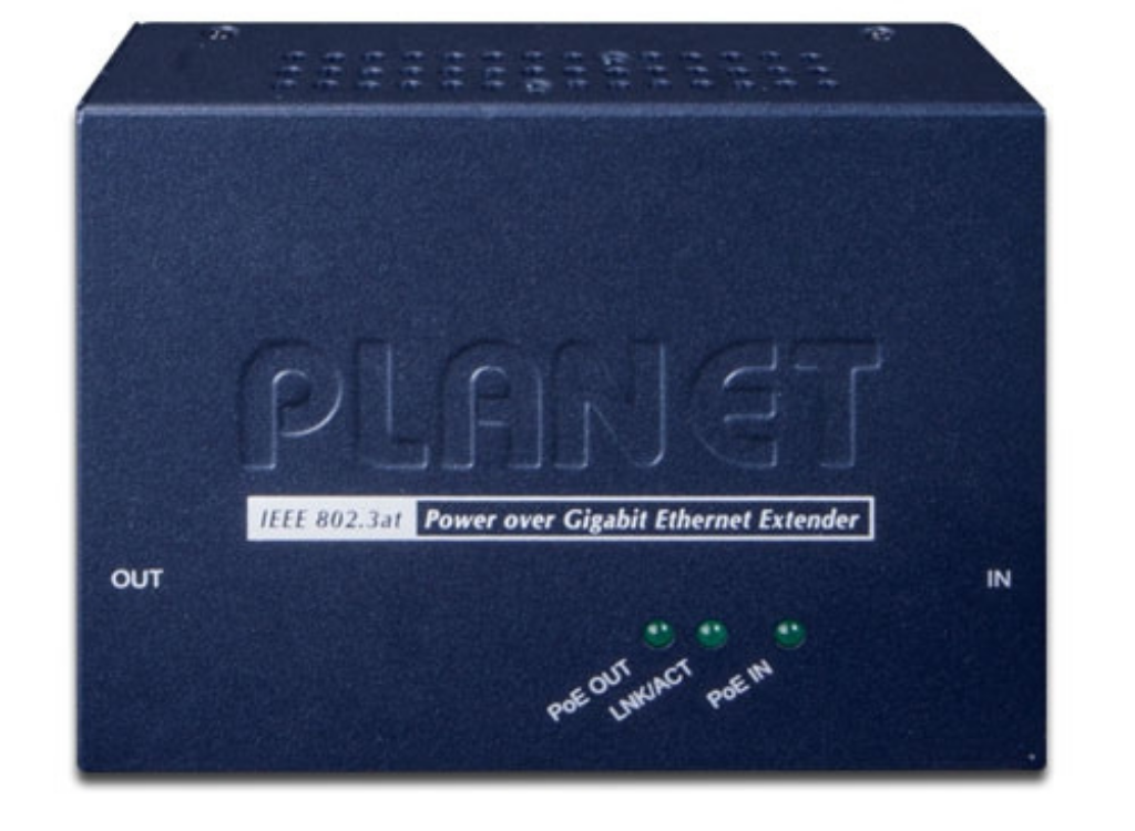 Planet IEEE 802.3at Power over Gigabit Ethernet Extender | POE-E201 AV Extender Planet