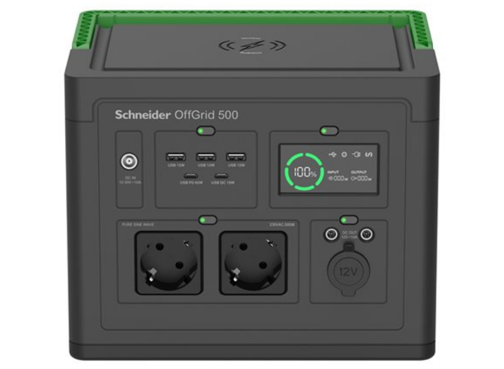 APC Schneider OffGrid 500 Portable Power Station – 517Wh Li-Ion, 500W Output | PPS500-GR Power & Charging APC