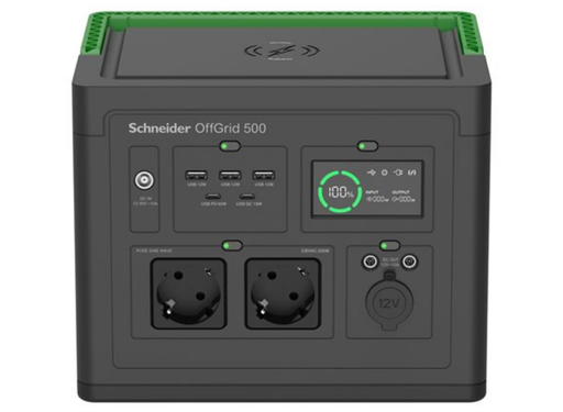 APC Schneider OffGrid 500 Portable Power Station – 517Wh Li-Ion, 500W Output | PPS500-GR Portable Power Station APC