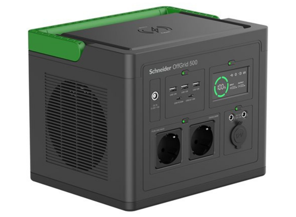 APC Schneider OffGrid 500 Portable Power Station – 517Wh Li-Ion, 500W Output | PPS500-GR Power & Charging APC