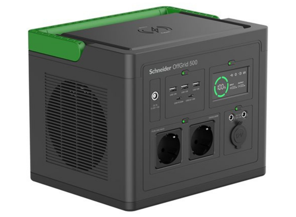APC Schneider OffGrid 500 Portable Power Station – 517Wh Li-Ion, 500W Output | PPS500-GR Portable Power Station APC