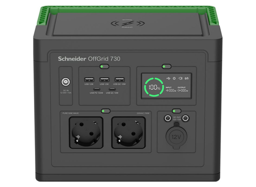 APC Schneider OffGrid 730 Portable Power Station 738Wh Li-Ion, 700W Output | PPS730-GR Portable Power Station APC