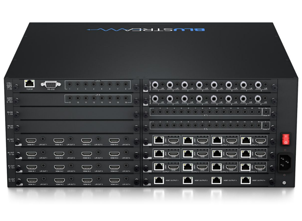 BluStream Custom Pro 16x16 HDBaseT™ CSC Matrix - 100m | PRO16HBT100CS Matrix Switcher BluStream