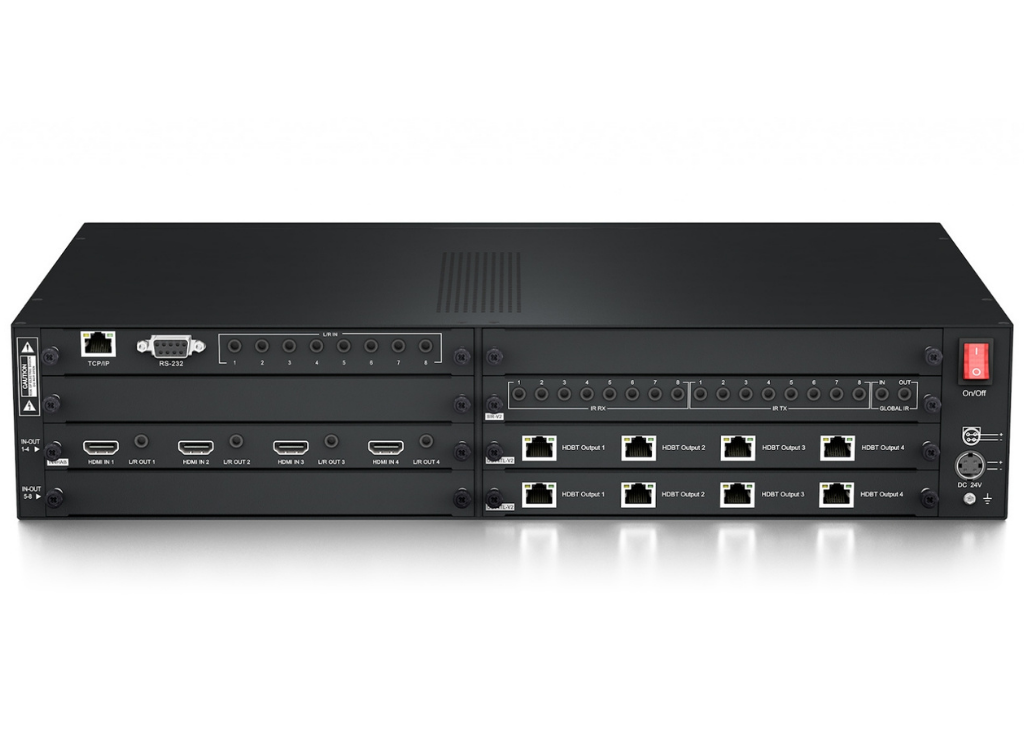 BluStream Custom Pro 4x8 HDBaseT™ CSC Matrix - 70m | PRO48HBT70CS Matrix Switcher BluStream