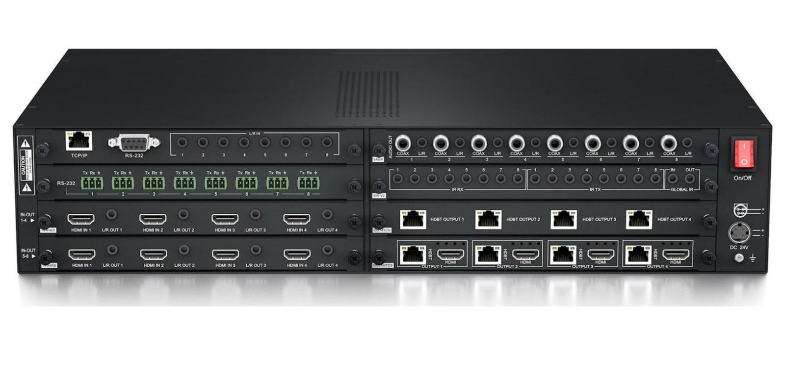 BluStream Custom Pro 8x8 HDBaseT™ CSC Matrix - 100m | PRO88HBT100CS Matrix Switcher BluStream