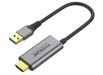 Vivolink 0.15m, 4K@30Hz, USB3.0 HDMI & USB-A to USB-C Adapter | PROADHDMI Adapter Cables Vivolink