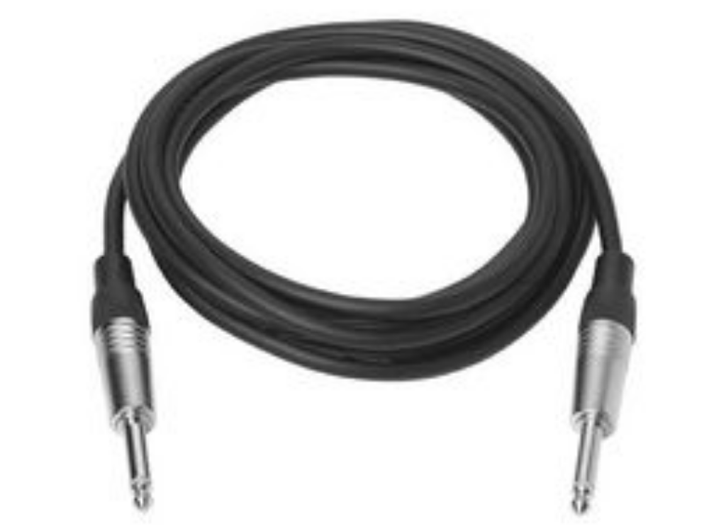 Vivolink 2.5m TS Black 6.3mm Jack Cable | PROAUDJACK2.5 Audio / Video Cable Vivolink