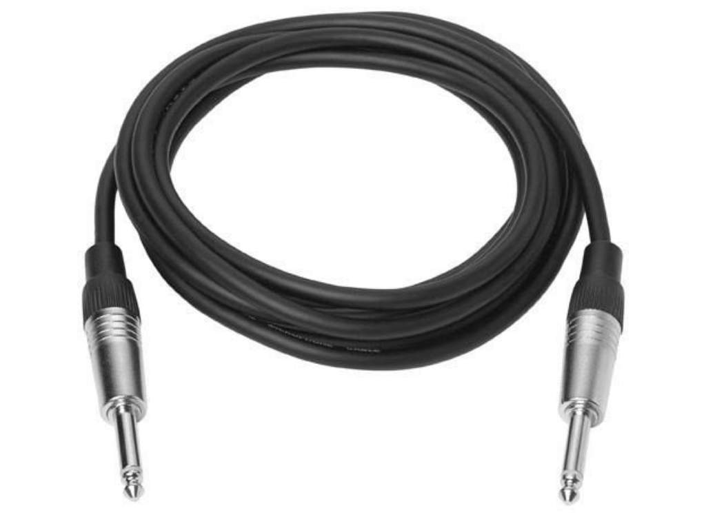 Vivolink 5m TS Black 6.3mm Jack Cable | PROAUDJACK5 Audio / Video Cable Vivolink
