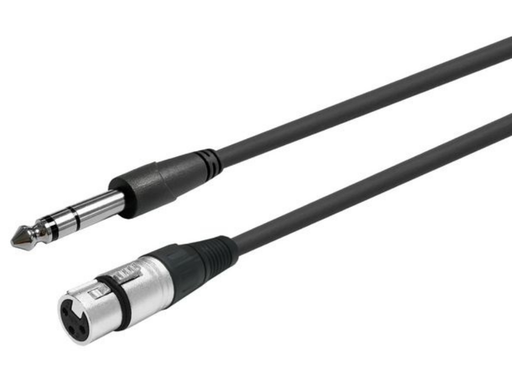 Vivolink 1m XLR Female to Stereo Jack 6.35mm Audio Cable | PROAUDXLRFJACKS1 Vivolink Cable Vivolink