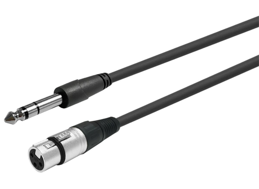 Vivolink 3m XLR Female to TRS Jack 6.35mm Audio Cable | PROAUDXLRFJACKS3 Audio Cable Vivolink