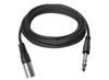 Vivolink Pro 0.5m Audio XLR Male to 6.35mm Stereo Jack Cable | PROAUDXLRJACKS0.5