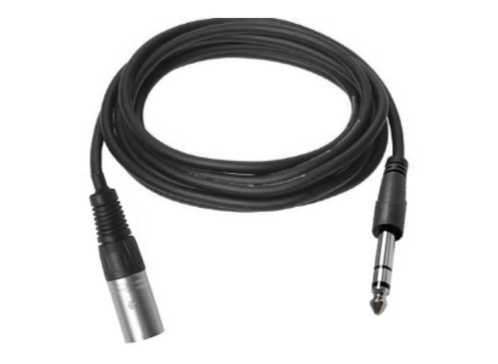 Vivolink 1m XLR M to Stereo Jack 6.35mm Cable | PROAUDXLRJACKS1 Audio / Video Cable Vivolink