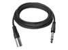 Vivolink 1m XLR M to Stereo Jack 6.35mm Cable | PROAUDXLRJACKS1