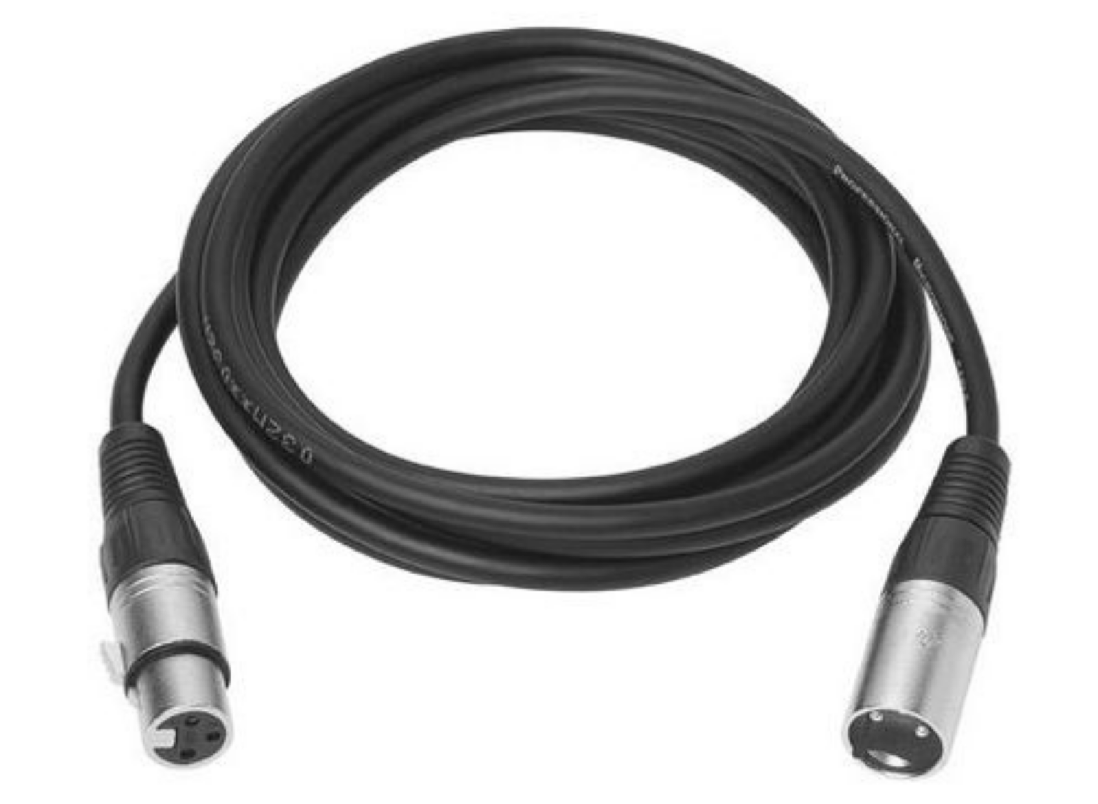 Vivolink Pro Audio XLR Male to Female Cable 2m Black | PROAUDXLRMF2 Audio / Video Cable Vivolink