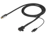 Vivolink Pro 2m HDMI M/F Cable with USB Power - LSZH | PROHDMIHDMFM2-LSZH