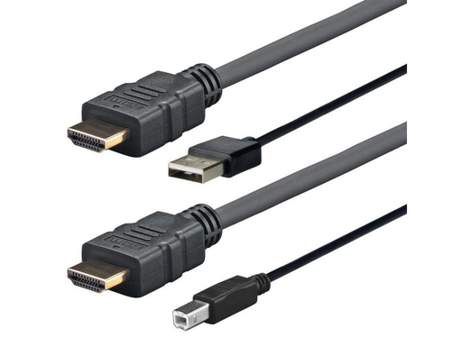 Vivolink 4m HDMI+USB-A to HDMI+USB-B Cable, Black | PROHDMIUSBAB4AMP Vivolink Cable Vivolink