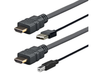 Vivolink 4m HDMI+USB-A to HDMI+USB-B Cable, Black | PROHDMIUSBAB4