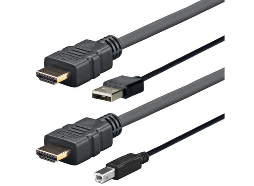 Vivolink 4m HDMI+USB-A to HDMI+USB-B Cable, Black | PROHDMIUSBAB4 Vivolink Cable Vivolink