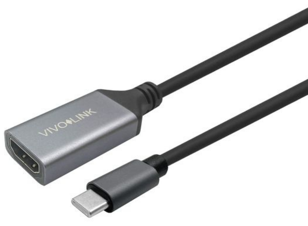 Vivolink 1m HDMI female to USB-C Cable, Black | PROHDMIUSBCFM1 HDMI Cable Vivolink