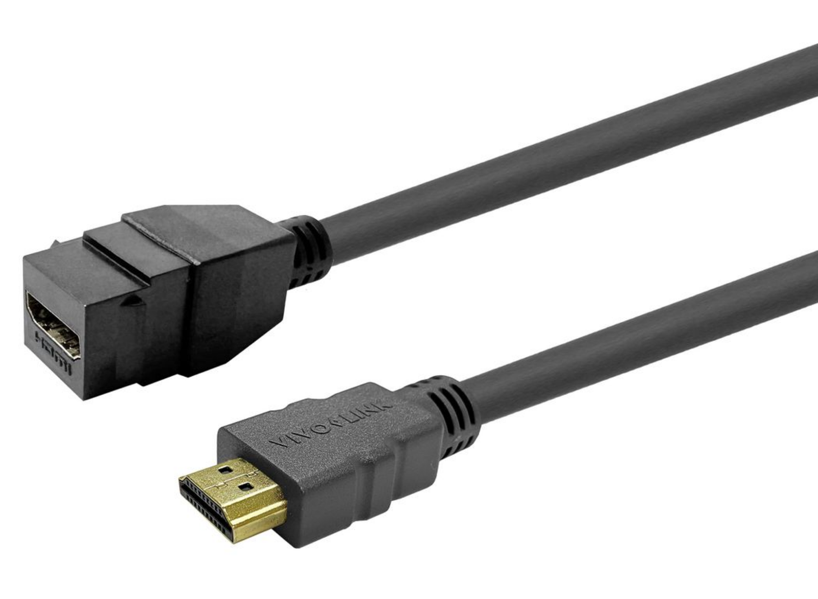 Vivolink Pro Keystone 2m HDMI Female to HDMI Male Cable | PROKEYHDMIFM2B HDMI Cable Vivolink