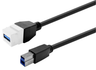 Vivolink Pro Keystone 1m USB 3.0 A-Female to B-Male Cable - White | PROKEYUSB3AFBM1W